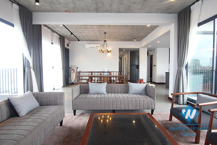 Lake view superior 5 bedroom apartment for rent in Tu Hoa, Tay Ho, Ha Noi